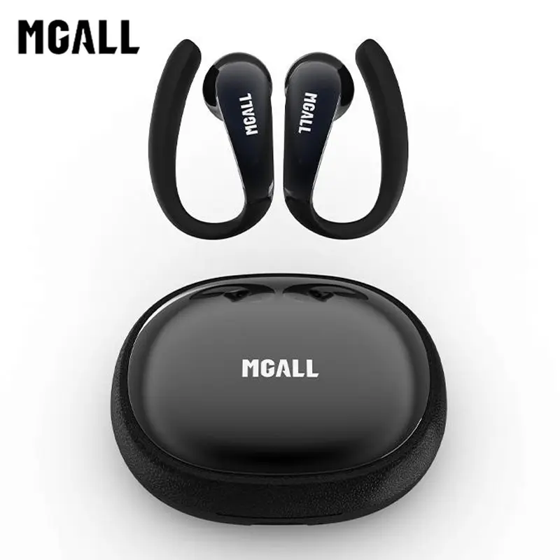 Mgall HY-C09 Open-Ear Wireless Headphones with 2025 Bluetooth 6.0, ENC Call Noise Reduction, Berlin Super Sense Sound, Comfortable & No-Pain Listening for Long Wear, Audio Headset for Music, Calls & Sports