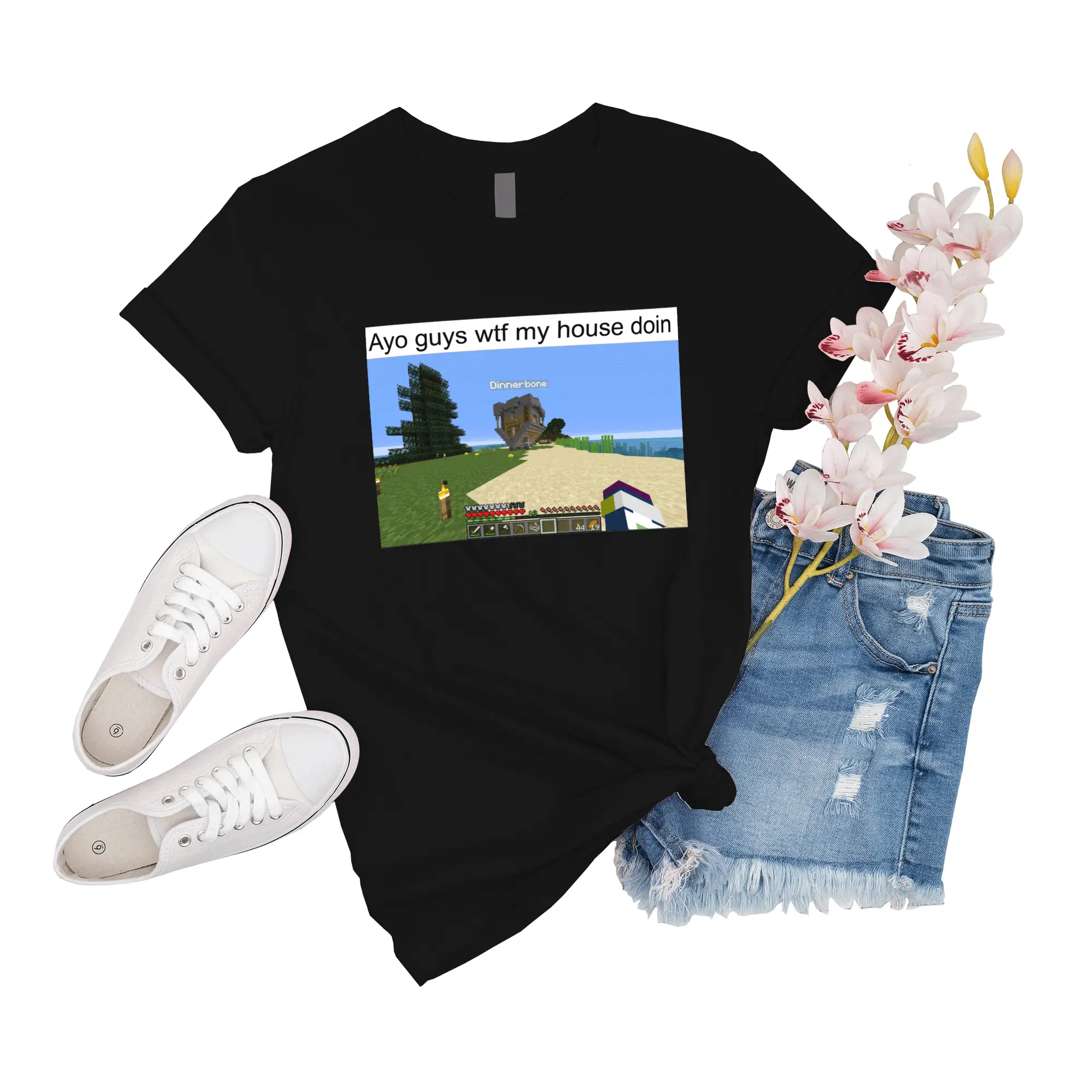 T-Shirt Unisex Minecraft Creative Builds Minecraft Meme Event Shirt Big Short Boy Friend Gift For Men Novelty Women Girl