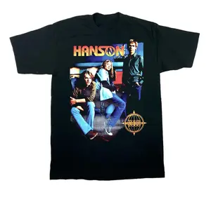 Hanson Band 2000 Tour Poster Unisex T-Shirt Cotton Full Size, Gift For Him, Gift For Fan, Gift For All