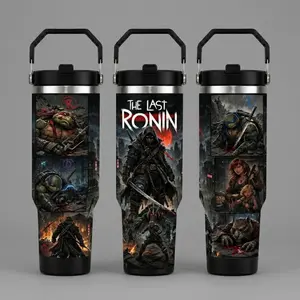 The Last Ronin Tumbler, Teenage Mutant Ninja Tumbler 30Oz/ 40Oz with Handle/ 20Oz no Handle/ 30Oz Tumbler, Cartoon Warrior