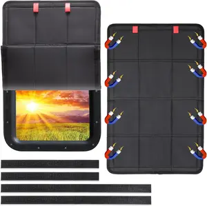 RV Accessories  Door Window Shade  Foldable for Inside, 25" x 16" Blackout Shades RV Blinds, Blackout Screen Door Protector for Camper