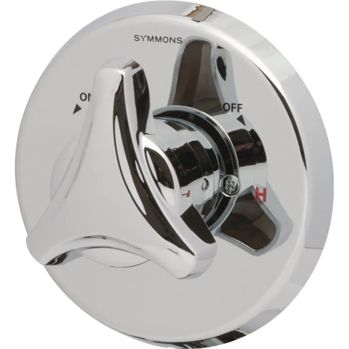 Symmons 9600-P-TRM Origins Single-Handle Plastic Shower Valve with Chrome Trim Fixed Head, 2.5 GPM Shower Faucet, Polished Chrome Finish for Bathroom Upgrade