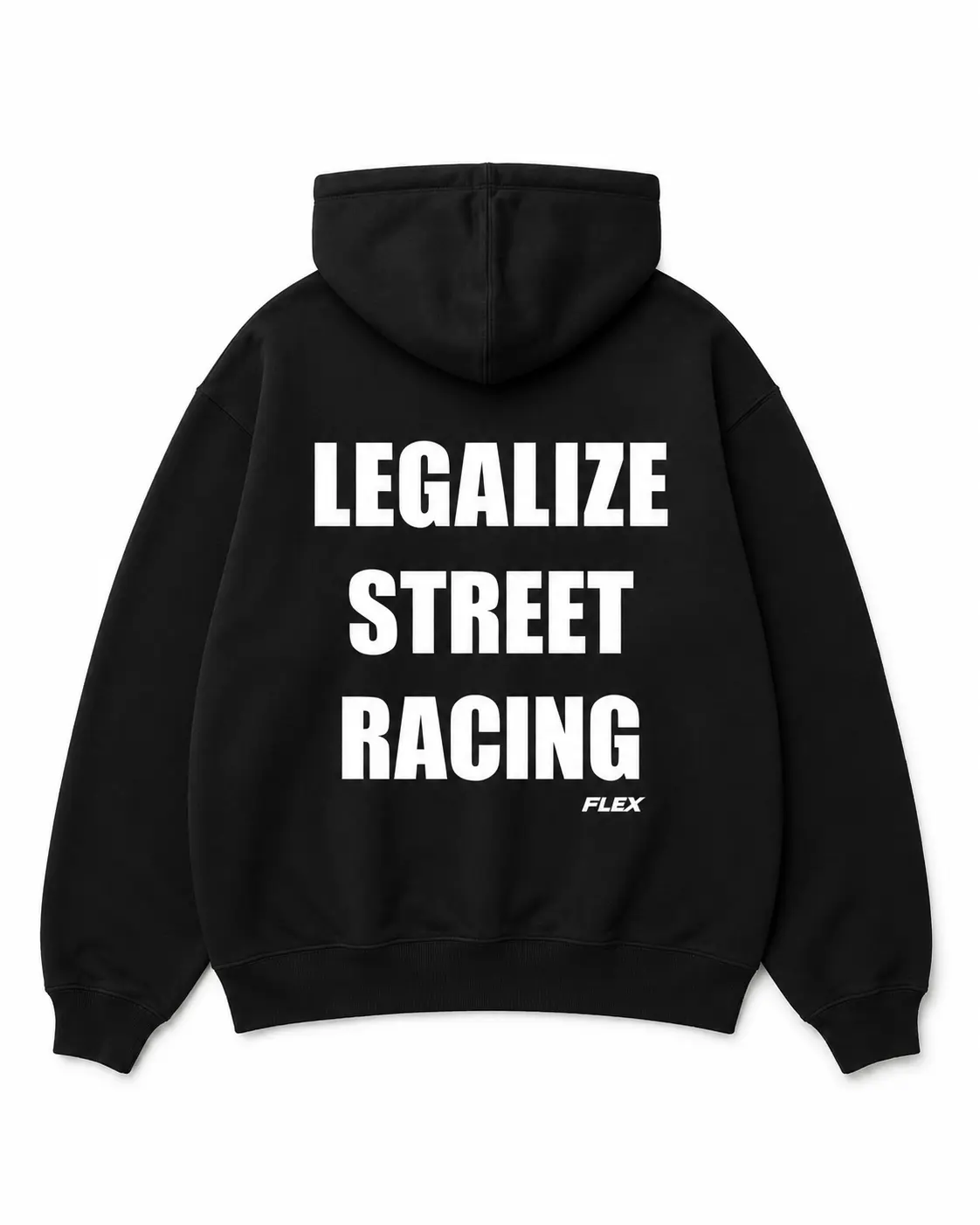 Legalize Street Racing Hoodie - FLEX Streetwear | Oversized Graphic Pullover