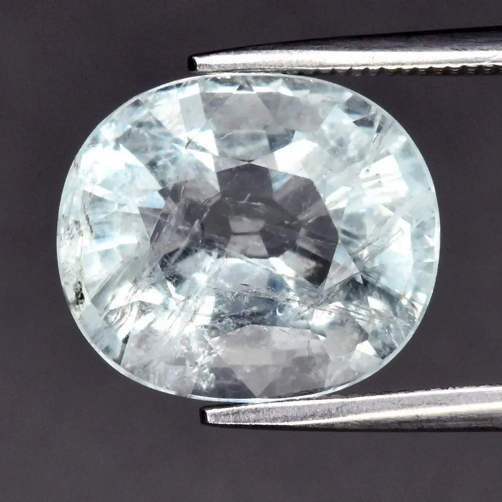 4.78ct Earth-Mined Light Blue Aquamarine – Cushion Cut, Unheated