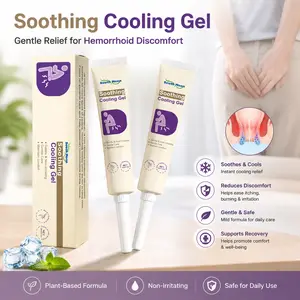 Soothing Cooling Gel, Gentle Hemorrhoid Care Cream for Itching, Burning and Irritation Relief, Plant-Based Non-Irritating Formula, Cooling Comfort Gel for Daily Personal Care, Home & Travel Use