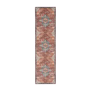 Linon Home Amias 2'x8' Washable Non-Slip Decorative Runner Rug