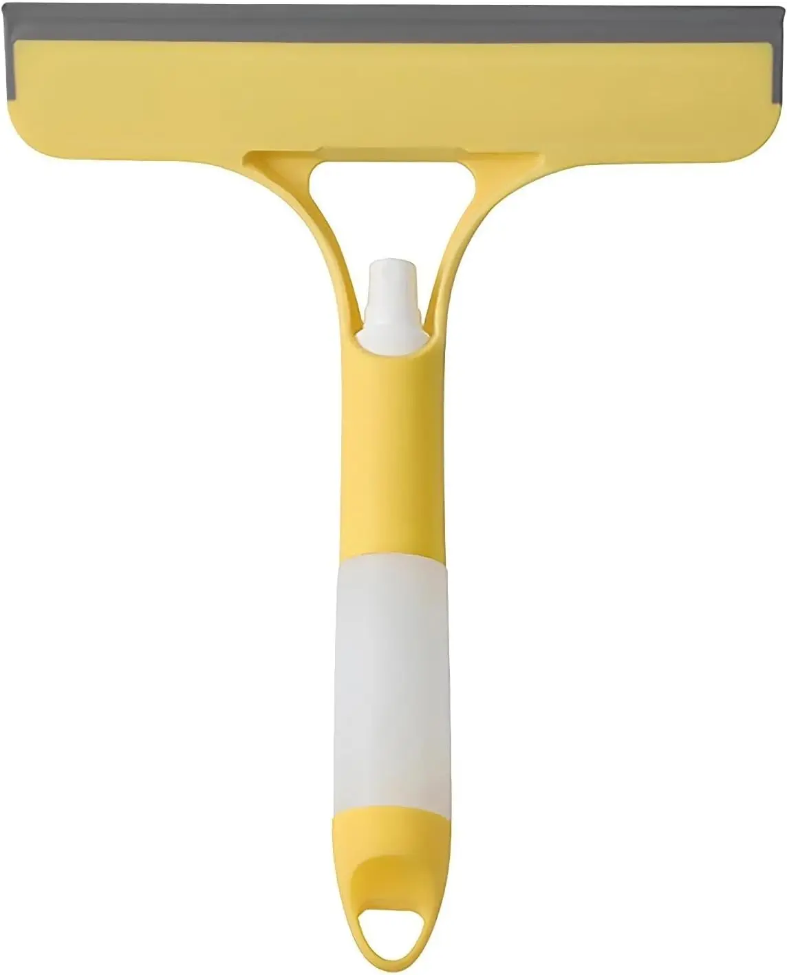3-in-1 Must-Have Glass Cleaning Gadget, [Brand] Handheld Window Squeegee with Sprayer, Satisfying Streak-Free Scraper for New Homeowners, Car Lovers and Cleaning Obsessed, Yellow