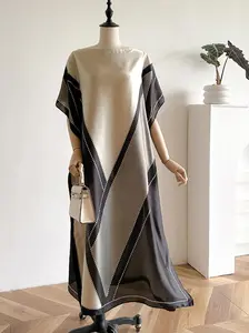 Women's Geometric Print Long Scarf, Casual Soft Comfortable Shawl for Daily Wear, Fashion Accessories for Women & Girls