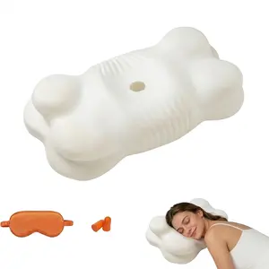 Cloud Pillow, Ergonomic Memory Foam Cervical Neck Support Pillow with Breathable Pillowcase, Dual Height Cloud Align Pillow for Side Back Stomach Sleepers