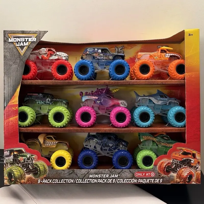Monster Jam 2026 Exclusive 9-Pack Collection Metal 1:64 Scale Die-cast