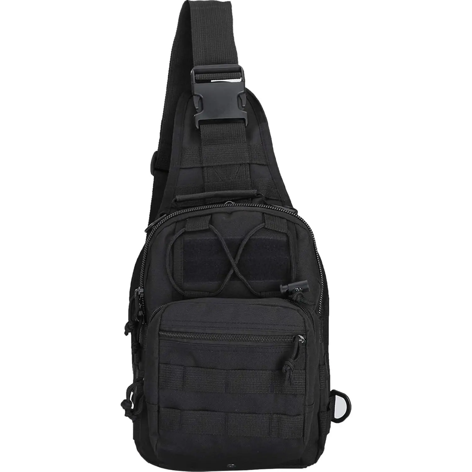 EDC Dual Shoulder Backpack Shoulder Satchel Molle Military Sports Backpack Hiking Backpack Waist Pack Men Women Adjustable Strap Bag