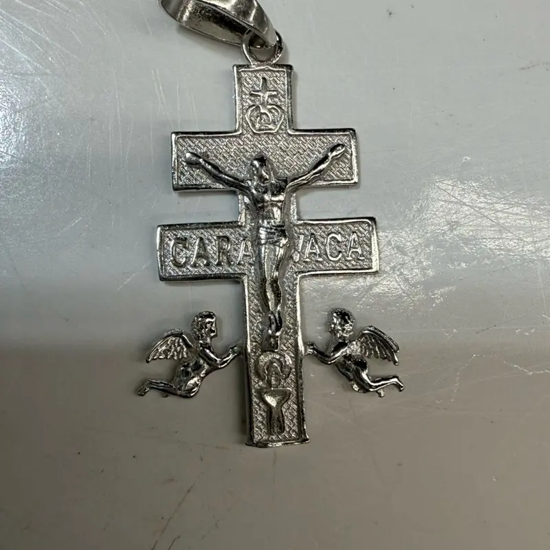 925 plata silver caravaca pendant 1.5 long