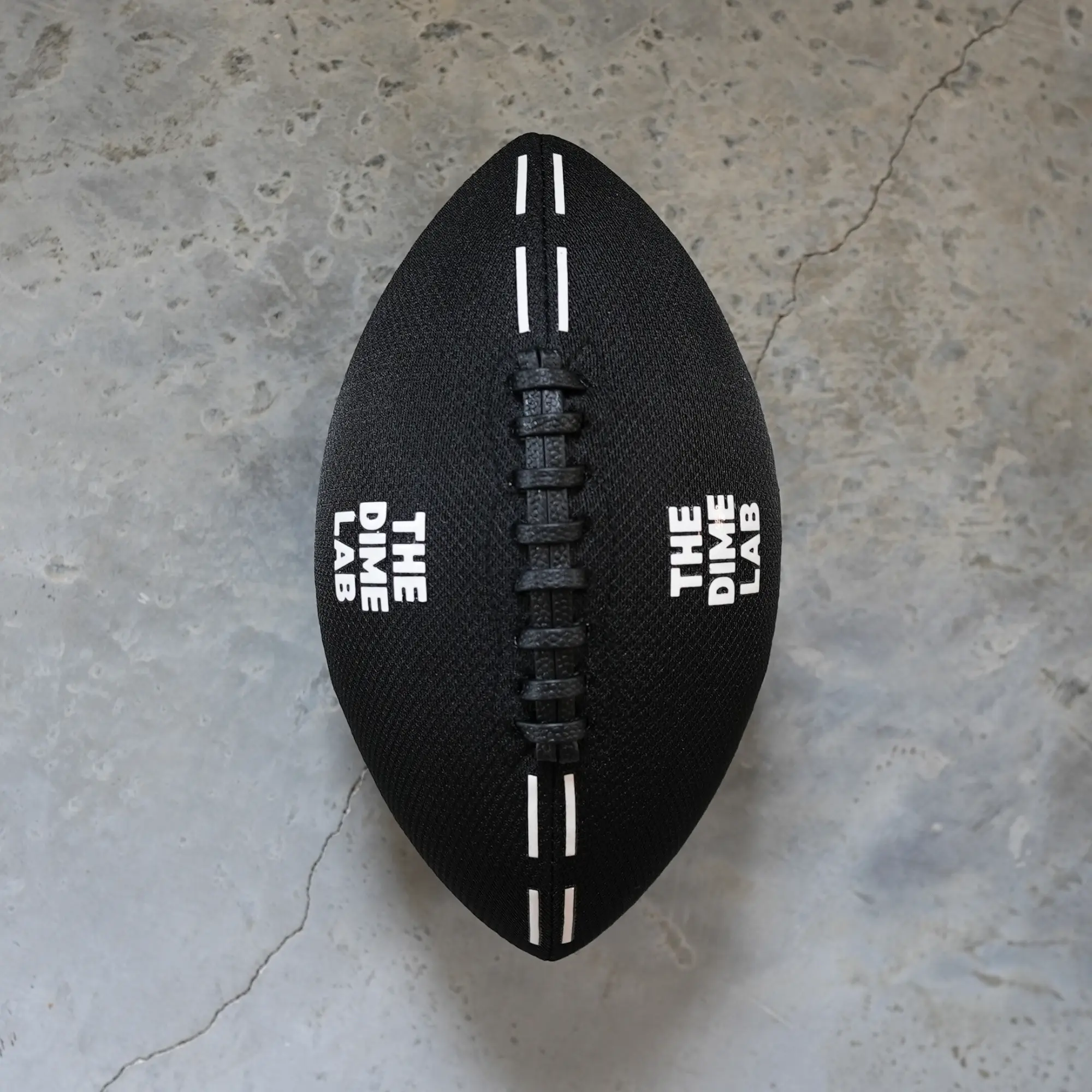 The Dime Lab Water Football - Waterproof Silicone Grip - Black, Accurate Throws