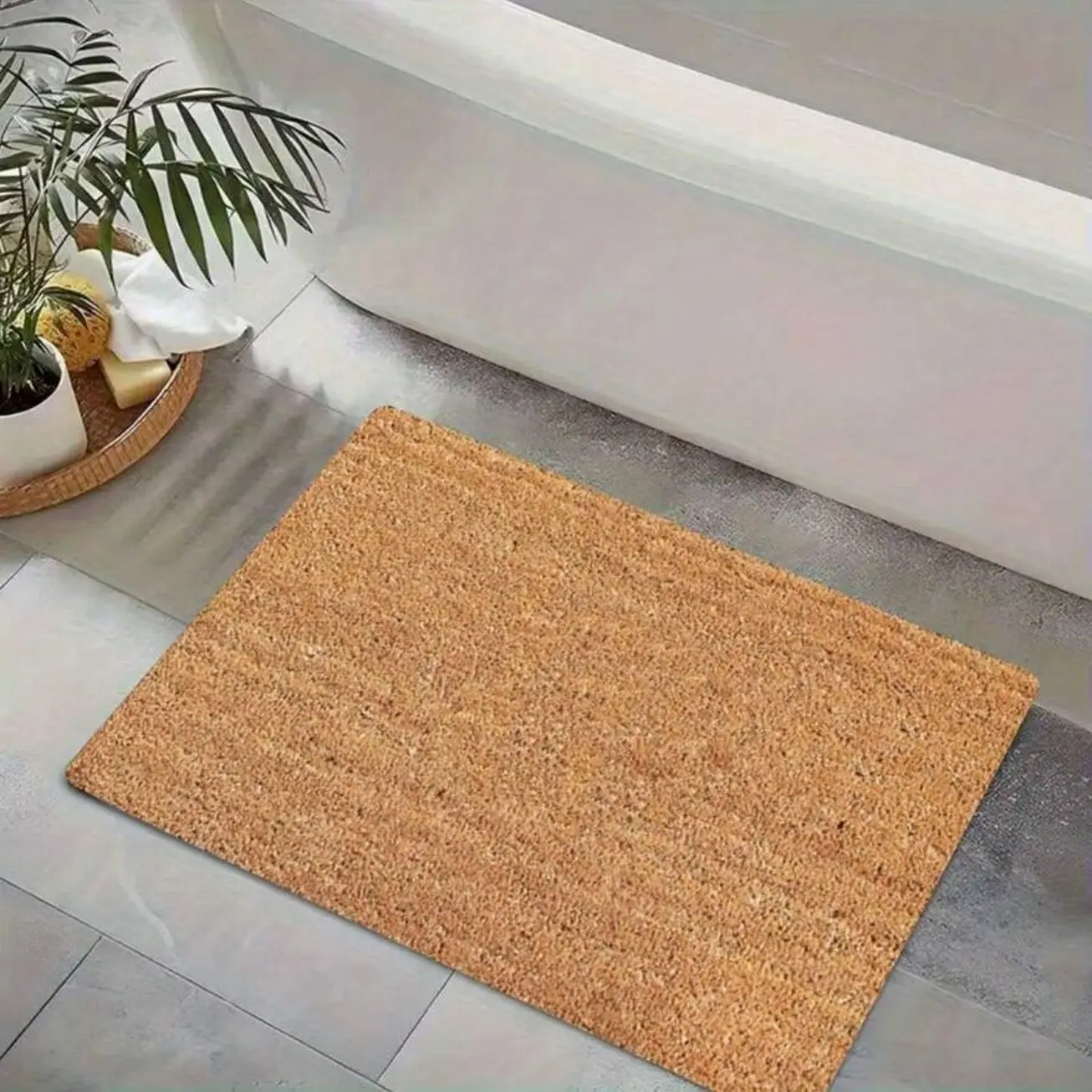 Basic Rubber Doormat Designed To Prevent Slipping, Suitable For Outdoor Use, Bathrooms, Homes, And Camping. It Is Absorbent And Washable, Making It A Decorative Floor Mat,2D Flat Kitchen Floor Mat Local Printed Entrance Door Mat Bathroom Mat