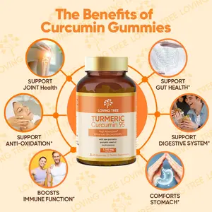 LOVING TREE -Acne Relief Vitamin Gummies-Rich in Curcumin & Vitamins – supports immunity,  boosts energy, and nourishes skin & hair health