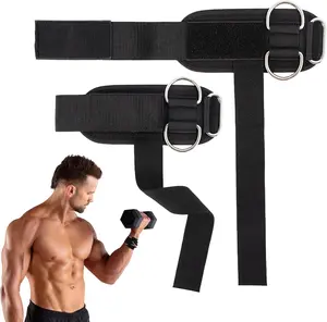 2026 Double D-Ring Weight Lifting Straps with Thick Padding Non-Slip Wrist Wraps for Deadlifts Pull-Ups & Cable Machines Enhanced Comfort Versatile Use