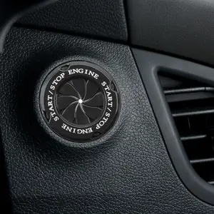 Push to Start Button Cover Rotary Car Start Button Cover Engine Start Button Cover Spin Engine Start Stop Button