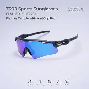 ofessional Sports Sunglasses, TR90 Windoof Cycling Glasses & actical UV Shades, Unbreakable UV400 Anti Glare Eye otection, Comfort Non-slip Flexible Eyewear Unisex, Ideal for Driving, Hiking, Running, Fishing, Golf, EBike and Daily Outdoor Sports