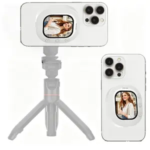 Selfie Monitor for iPhone & Android, HD Real-Time Monitoring, Direct Connection to Phone Camera Lens, Live Video Streaming and Recording Camera Tool
