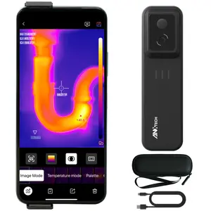 Thermal Camera for Android & iOS, 256x192 IR Resolution, Automotive Thermal Imaging Camera with WiFi, -4°F to 1022°F, 25Hz Wireless Infrared Camera for Home Inspection, HVAC, Mechanical Maintenance Temp Probe