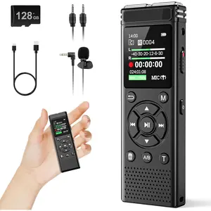 136GB Digital Voice Recorder with Playback,9000 Hours Audio Recording Device,Voice Activated Recorder with Noise Reduction,A-B Repeat,Mp3 Player and Password for Lectures Meeting/Classes/Interviews