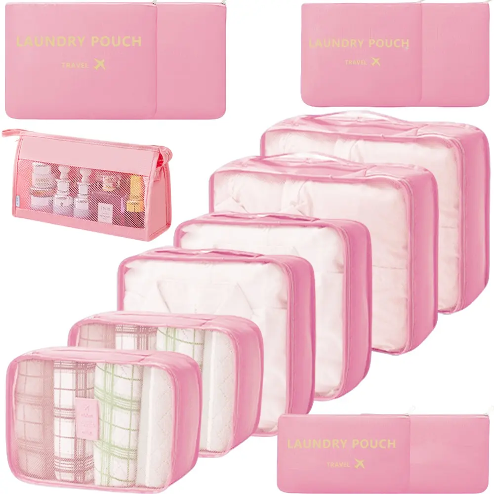 8pcs/13pcs Packing Cubes for Suitcases, Travel Luggage Organizer, Essential Travel Accessories, Travel Organizer Set, Shoe/laundry/underwear/makeup Bags, for Women & Men, Travel Organization Pouch, Travel Gear, Travel Sets