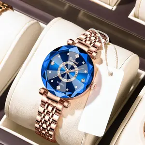 Womens Watches Rose Gold Luxury Diamond Fashion Elegant Dress Stainless Steel Ladies Female Wrist Watch Gift Waterproof  Jewellery  106