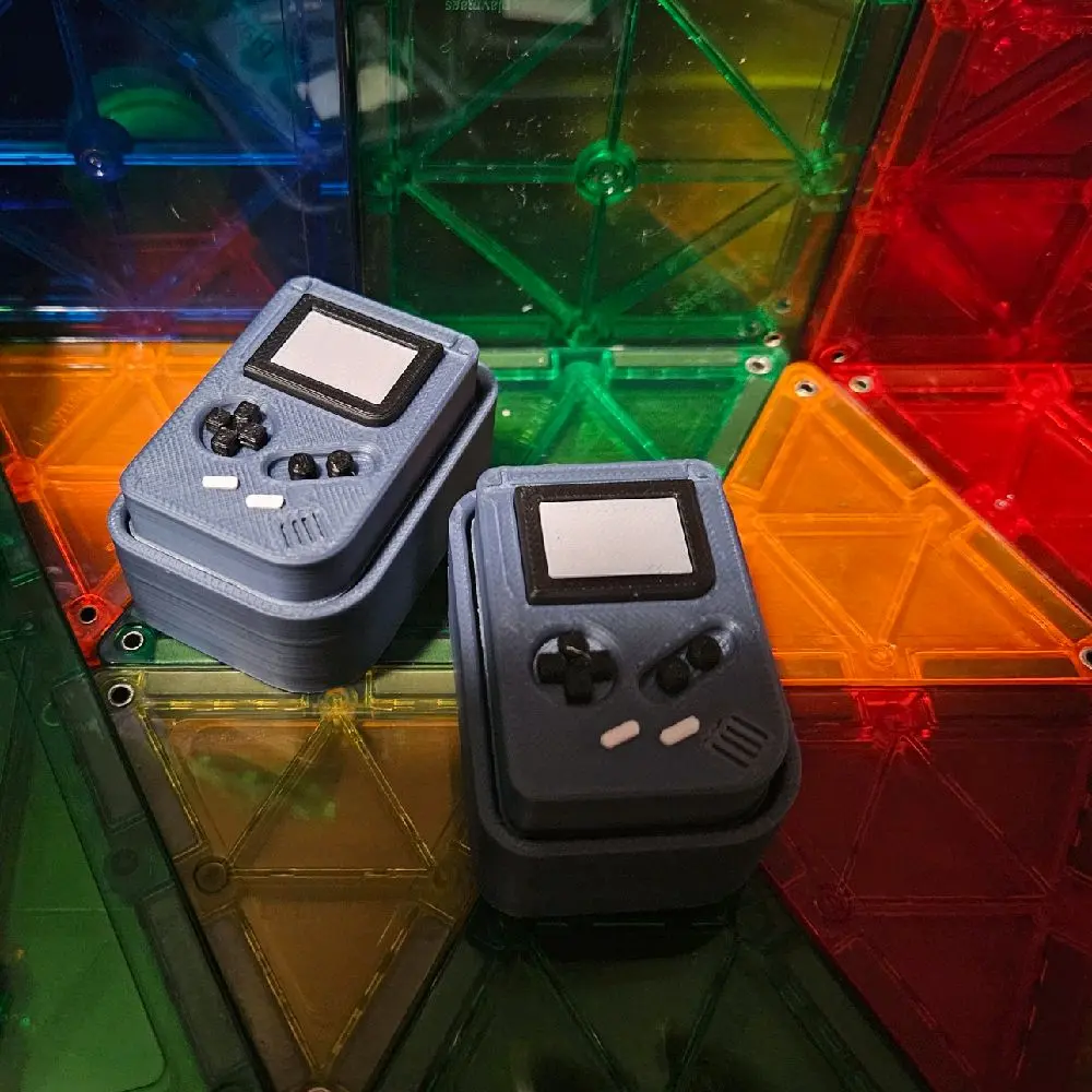 retro gameboy clicker keychain