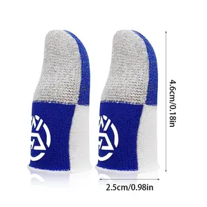 4 Pairs Gaming Finger Covers Breathable Anti-Sweat Touchscreen Grip Fingers Gloves Handheld Game Accessories for Esports