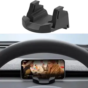Tesla Model 3 Phone Holder Silicone Stand Compatible with Tesla Model 3 Highland & New Model Y Juniper Enhanced Version