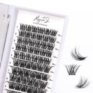 Cluster Lashes 72 Individual Lashes Clusters Eyelash Extensions False Eyelashes DIY Lash Extension Kit Reusable False Eyelashes Natural Look Mix 10-16mm-DM01