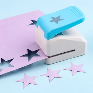 3D Star/Postage Stamp Embossing Punch; Paper Punches Tools for Scrapbooking Paper DIY Card Making Craft Tools and Supplies Stamp Puncher