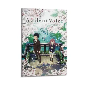 A Silent Voice Art Painting Decorative Classic Poster Art Wall Art Oil Painting Art Canvas Poster Decorative Painting Porch Living Room Art Decoration