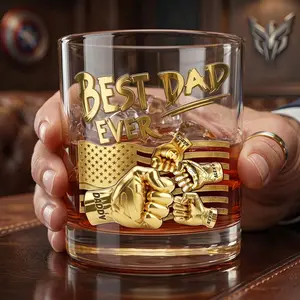 Power Fist Drinking Glass - Personalized Gifts For Dads