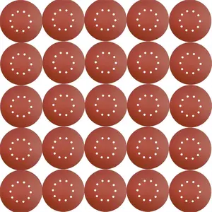 50 Pack 9-Inch 10 Hole 150 Grit Hook-and-Loop Drywall Sandpaper - Aluminum Oxide Sanding Disc for‎9" Drywall Sander Wood Furniture Finishing -