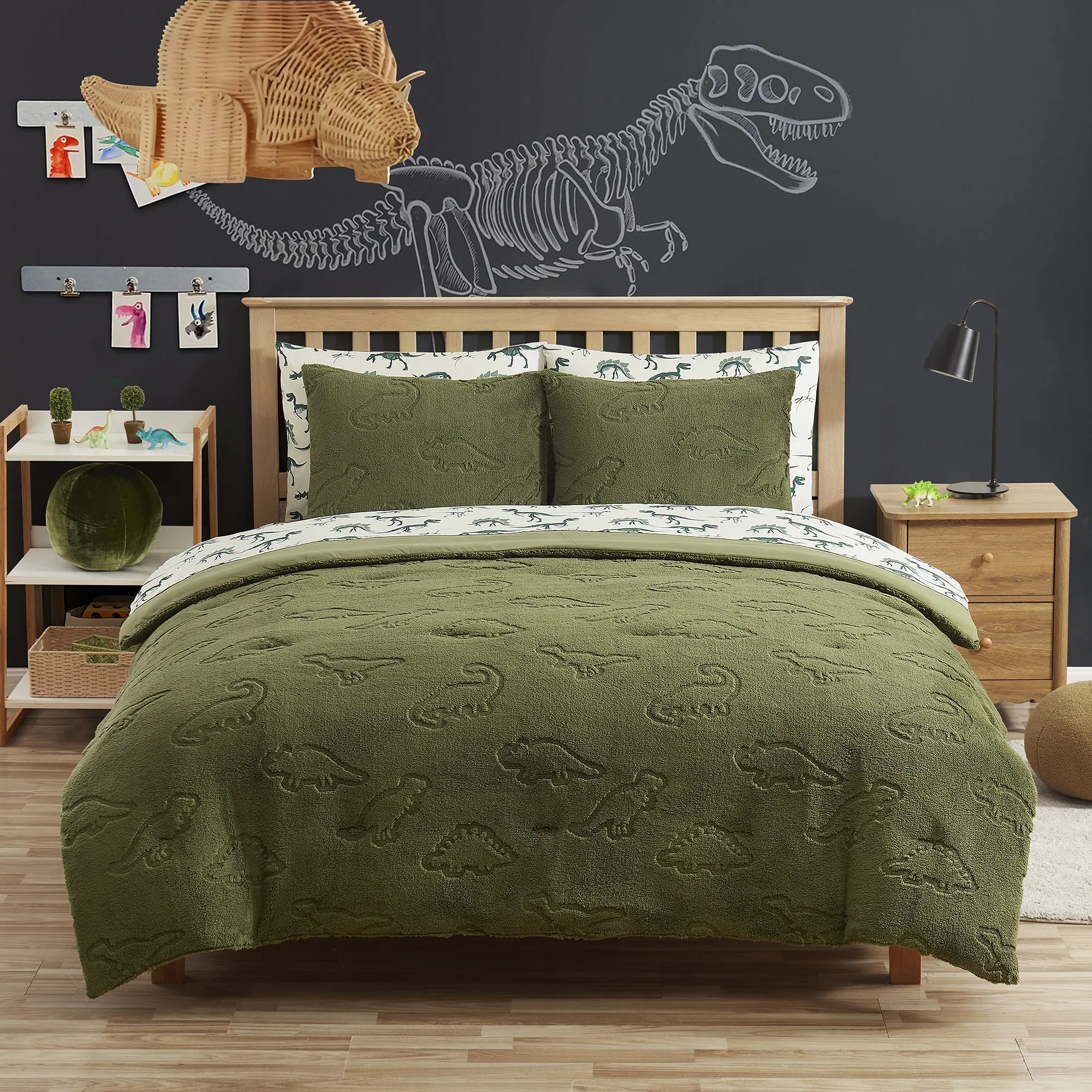 Printed Bed in a Bag Comforter and Sheet Set Bundle Twin and Full Sizes Soft Machine Washable Durable Bedding