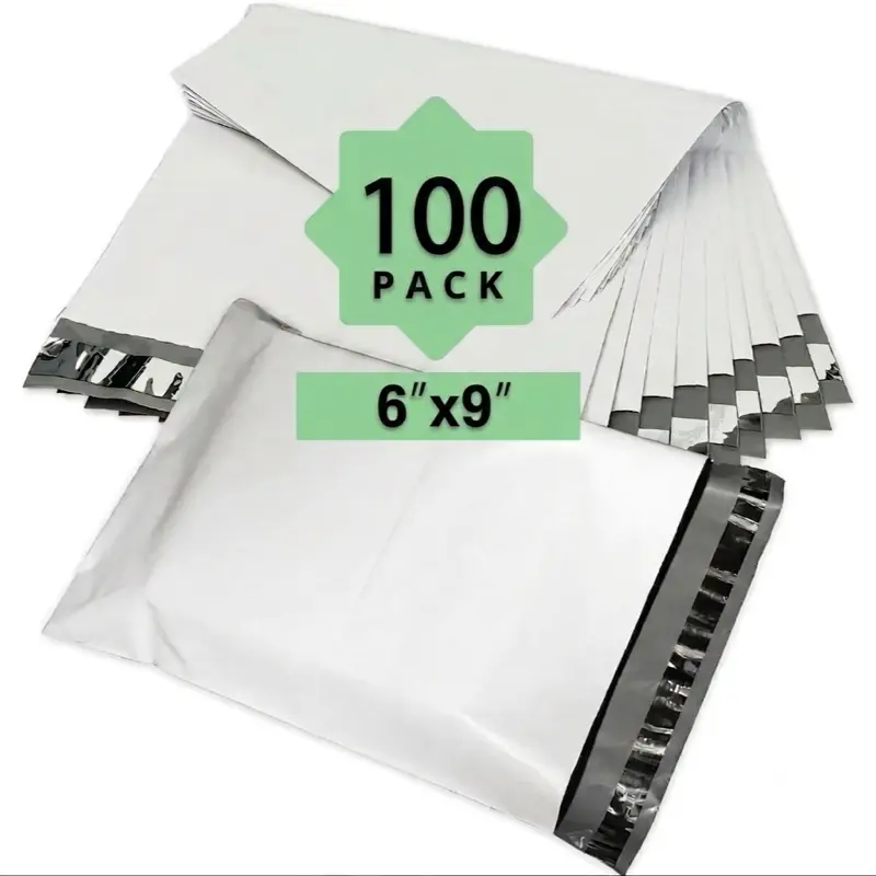 Poly Mailer 6x9 in - 100 Pack of Durable Packaging for Secure Shipping and Delivery