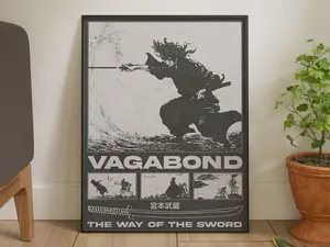 Vagabond, Samurai,  . Wall Hangings, , Museum POSTER UNFRAMED, , Digital Download, , Digital POSTER UNFRAMED