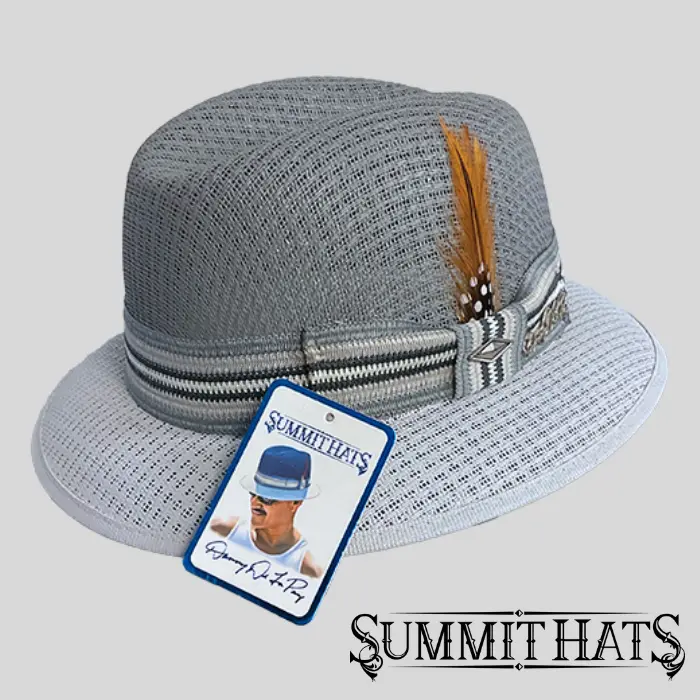 Cruiser Acero - Dark Grey/Light Grey - Authentic Danny De La Paz Lowrider Derby Signature Hat Collection - Inspired Boulevard Nights Fedora by Summit Hats