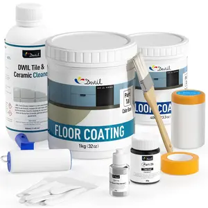 DWIL Floor Coating Kit|Easy to Use Countertop Paint|Tub Refinishing Kit for Bathroom & Kitchen on Tile Sink 40-50sq.ft
