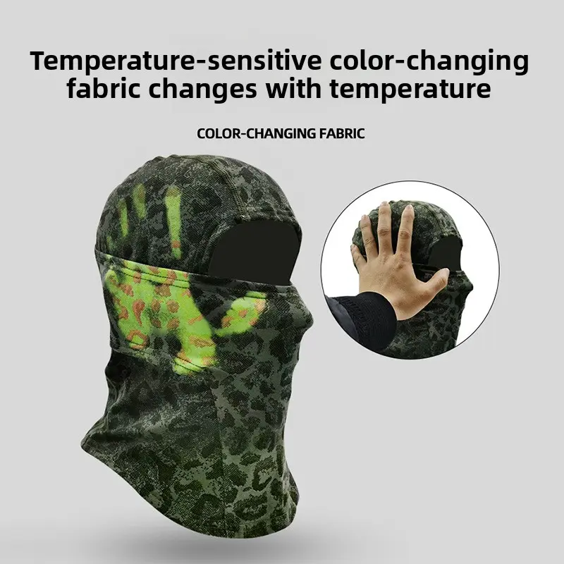 Temperature-sensitive color-changing headgear Temperature-changing cycling mask Thermal-sensitive breathing color-changing headgear Summer sun protection face mask