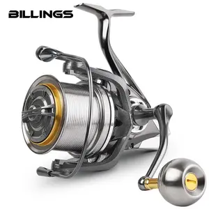 BILLINGS NAG 8000-14000 Series Stainless Steel Bearing Spinning Fishing Reel, 44LB Max Drag Powerful Reel, Salt Freshwater Fishing Reel, Outdoor Fishing Accessories, Fishing Supplies, Fishing Gear