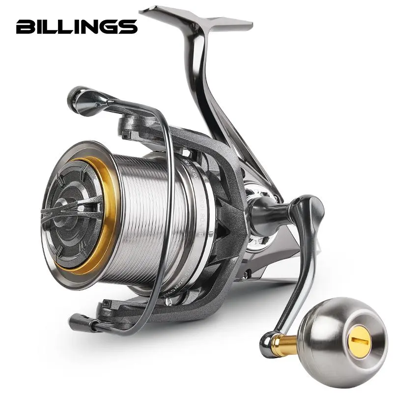 BILLINGS NAG 8000-14000 Series Stainless Steel Bearing Spinning Fishing Reel, 44LB Max Drag Powerful Reel, Salt Freshwater Fishing Reel, Outdoor Fishing Accessories, Fishing Supplies, Fishing Gear, Fishing Equipment