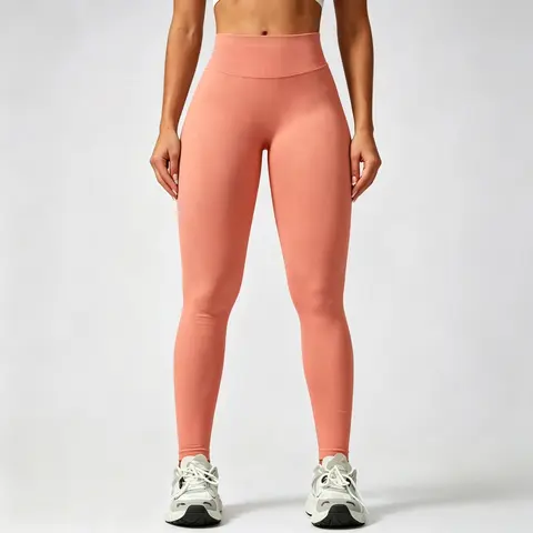 （with logo） Women's Seamless Scrunch Bum Leggings, Slate Grey Push Up Gym Exercise Activewear with High-Stretch Fabric, Gymwear Workout
