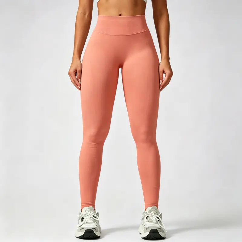 (with logo) Women's Seamless Scrunch Bum Leggings, Slate Grey Push Up Gym Exercise Activewear with High-Stretch Fabric, Gymwear Workout