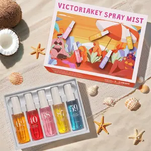 【Black Friday Super Sale】Alcohol-Free Brazilian Beach Perfume Spray Set Body & Hair Fragrance Ideal Gift for Travel Home Office Daily Use Floral Fragrance