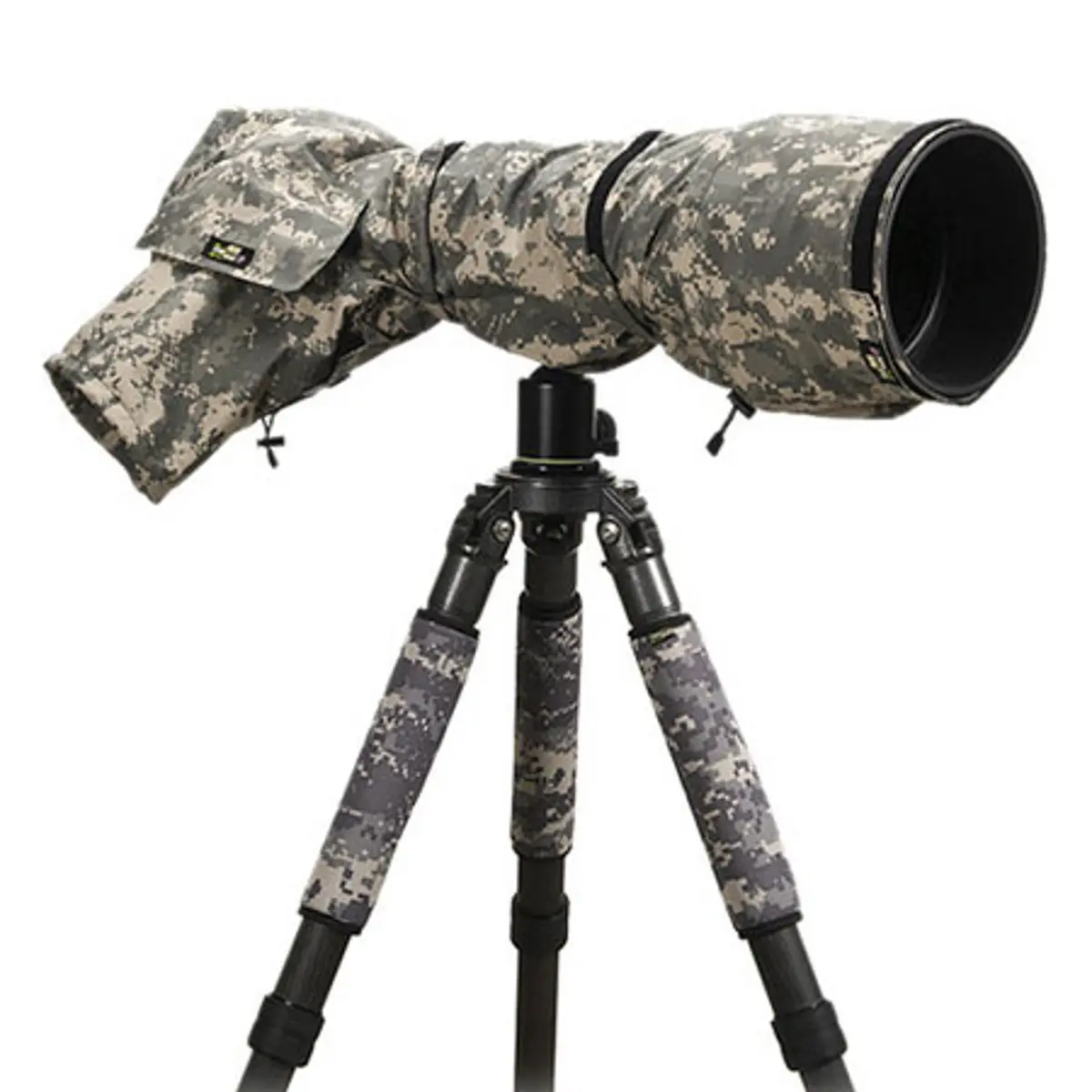 LensCoat RainCoat Pro Weatherproof Camera Accessory - Digital Camo Raincover with Arm Sleeve, Hook-Loop Closure for Cameras & Photography Gear