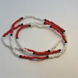 Orisha Odduduwa Aremu Eleke Colorful Multi-Braided Necklace, Santeria Ifa Costume Jewelry Accessory, Colorful Multi-Braided Necklaces