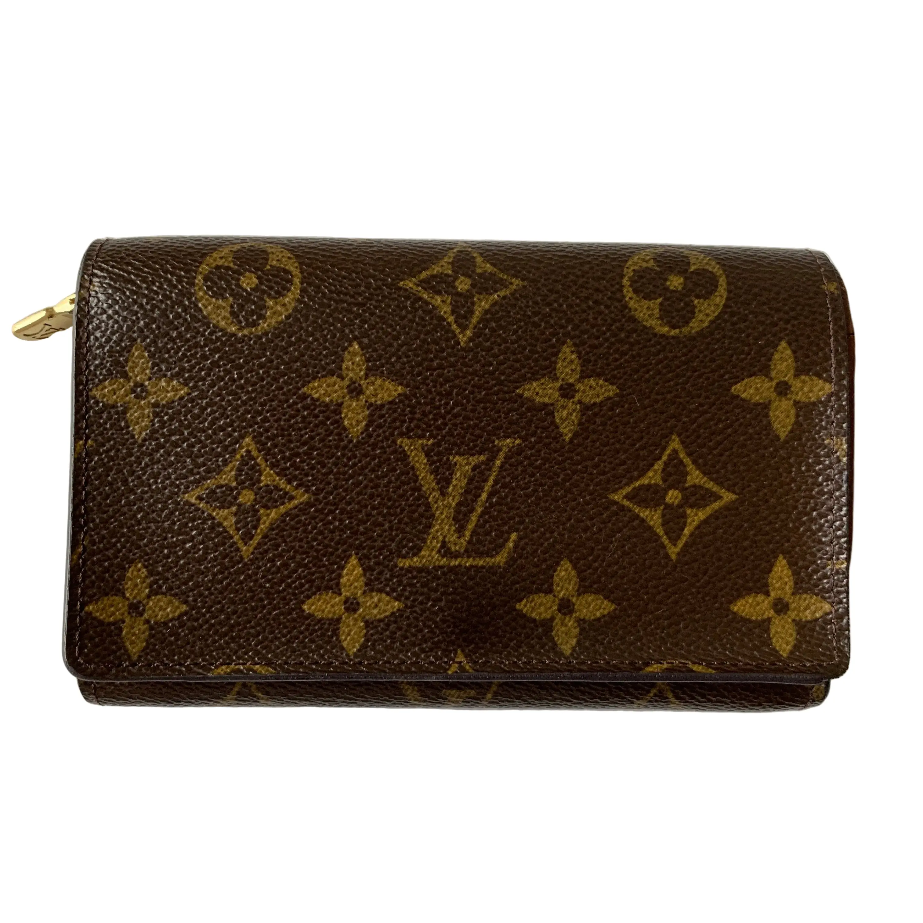 Pre-owned Louis Vuitton Monogram Small Leather Goods Wallet CT0095 authentic with COA