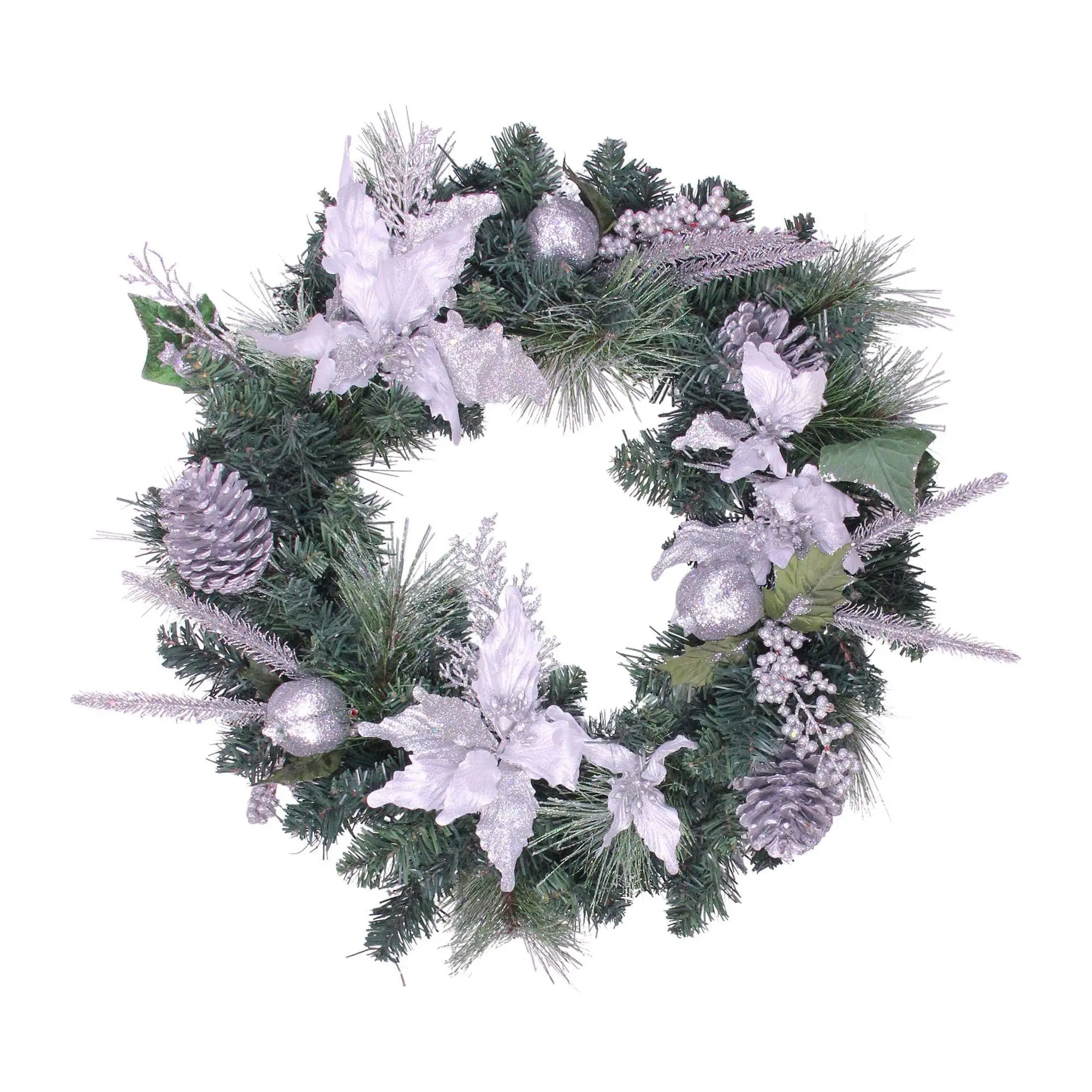 Northlight Silver Sparkle Wreath
